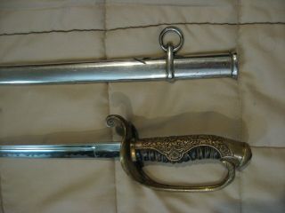 Japanese General ' s parade sword WWII,  With turtle shell grip.  Authentic. 6