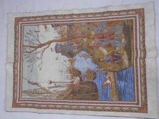 181 - Old Tapestry Antique Wall Hanging 20 Century 198 X 100 Cm