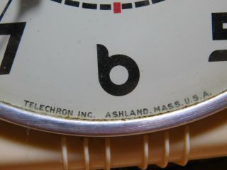 Vintage Telechron electric wall clock Art Deco style Model 2H07 (2HO7) 3