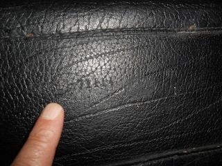 Vintage Schell Black Leather Doctor ' s Medical Bag With Key 8