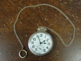 Antique Elgin Bw Raymond Railroad Pocket Watch 21 Jewels 10k Gold Filled D - 2147