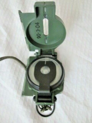 SANDY 183 US ARMY MILITARY COMPASS 3/8/89 STOCKER & YALE MAGNETIC 4