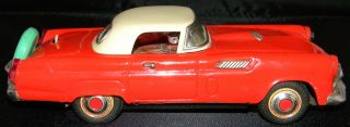 Vintage Tin 1956 Thunderbird T Bird Car Battery Operated Made Japan 50 