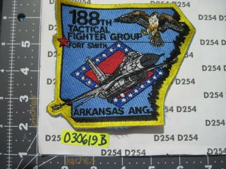 Usaf Air Force Squadron Patch 188th Tactical Fighter Group (1972 - 92) Ark.  Ang