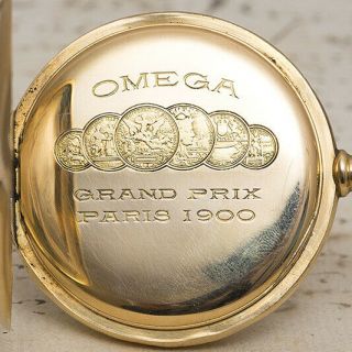 Omega - Quality Solid 18k Gold Antique Pocket Watch