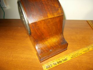 1920 ' s GERMAN ART DECO 8 DAY WESTMINSTER CHIME MANTEL CLOCK,  PARTS/RESTORE 6