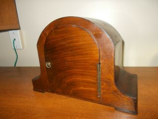 1920 ' s GERMAN ART DECO 8 DAY WESTMINSTER CHIME MANTEL CLOCK,  PARTS/RESTORE 8