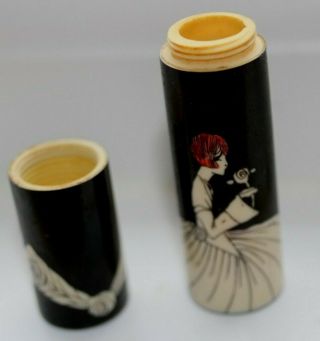 FRENCH ART DECO PERFUME VIAL PHENOLIC WITH EXQUISITE PATTERN - 6