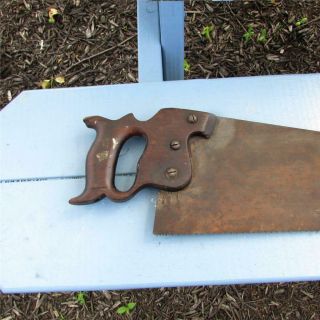 Vintage Old Carpenter ' s Handsaw Hand Saw 30 