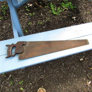 Vintage Old Carpenter ' s Handsaw Hand Saw 30 