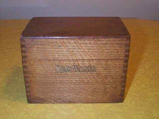 Vintage Shaw - Walker Oak Recipe Box & File Cards - Shape