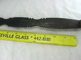 VTG Antique Primitive Folk Art hand forged wrought iron Screwdriver tool 18 In. 3
