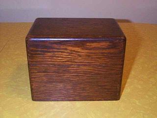Vintage 1906 Yawman And Erbe Oak Recipe Box No.  28 - Alice Gitchell Kirk