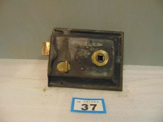Antique Brass And Steel Rim Door Lock 37