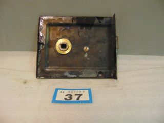 Antique Brass And Steel Rim Door Lock 37 2