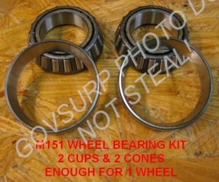 Wheel Bearing Set M151 M151a1 M151a2 Mutt Family Nos 5702247 2530 - 00 - 887 - 1341