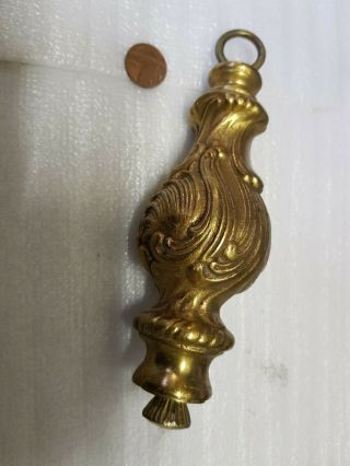 Toilet Cistern Pull Light C1920 Vintage Old Antique French Huge 185mm Bell Cord