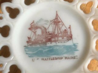 SPANISH AMERICAN WAR USS BATTLESHIP MAINE Plate 2