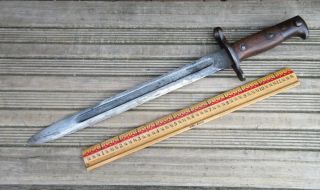 Vintage 1898 U.  S.  Krag Rifle Bayonet Spanish American War