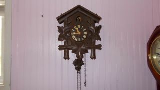 Vintage German Cuckoo Clock Black Forest Parts