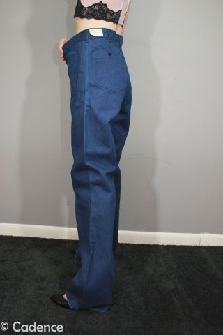 US Navy USN 80 ' s Sailor Bell Bottom Denim Jeans Dungarees 31 