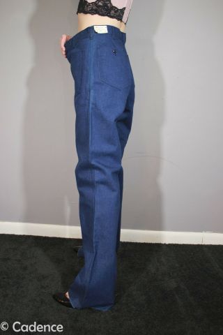 US Navy USN 80 ' s Sailor Bell Bottom Denim Jeans Dungarees 31 