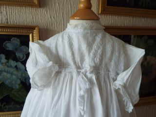 ANTIQUE BABY CHRISTENING DRESS LACEY EMBROIDERY 3