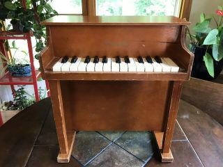 Vintage Schoenhut Child Piano Toy Keyboard Wood Musical Instrument