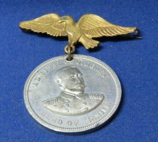 Spanish American War Admiral Dewey Hero Of Manila Flag Ship Olympia Medal