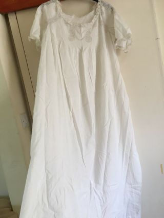 Vintage Antique Edwardian Or Early 20th C Nightgown 2