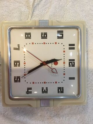 Telechron Clock 2h 11 Vintage Mid Century Cafe Clock