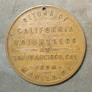 Return Of California Volunteers At S.  F.  Cal From Manila Philippines 1898 - 99 2