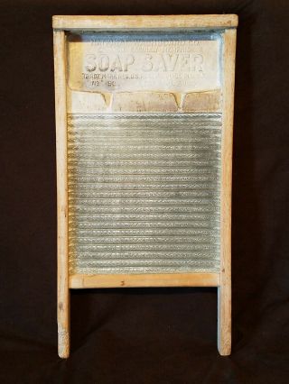 Vintage National Washboard Co Chicago Saginaw Memphis Soap Saver - Final List