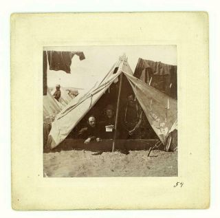 Antique 1898 Spanish American War Railway Insurance Camp Photo Pa National Guard