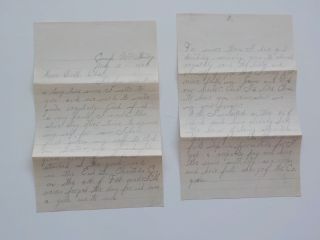 Spanish - American War Letter 1898 Camp Mckinley Scandinavians Of D.  M.  Military