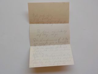 Spanish - American War Letter 1898 Camp McKinley Scandinavians Of D.  M.  Military 2