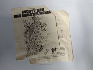 Vintage 1979 TOMY Mighty Men & Monster Maker 6