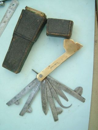 Antique Medical Instrument Fleam Blood Letting 7 Blade & Shagreen Case