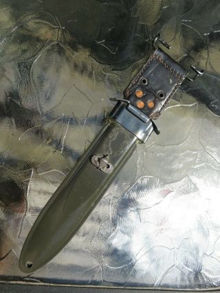 Fighting Knife Or Army Bayonet Scabbard,  Airborne,  7th,  10th Special Forces Group