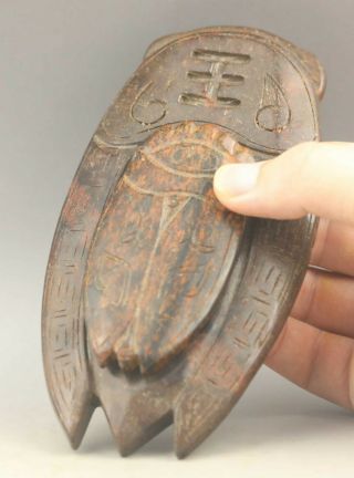 Chinese Old Natural Jade Hand - Carved Statue Inkstone 5.  8 Inch