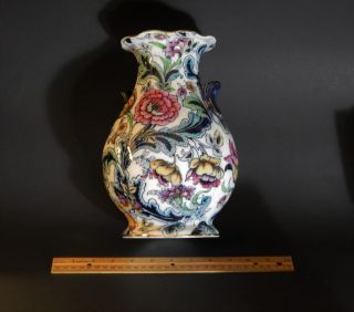 Large Antique English Urn Vase Keeling Losol Ware Stanley Pattern Burslem 10 "