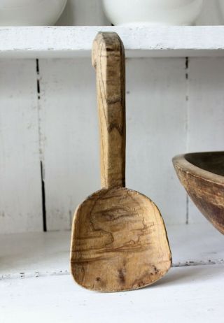 Antique 19th Century Butter Paddle Worker American Ash Hand Carved Folk Art