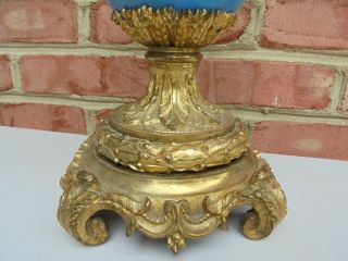 Antique French Hand Painted Porcelain & Bronze Portrait Vase King Louis XVI 12 
