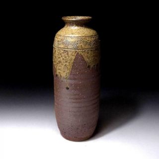 Do2: Japanese Vase,  Shigaraki Ware By Great Human Treasure,  Rakusai Takahashi