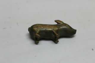 Hagenauer Wien Bronze Pig Pre - Owned Vintage 5