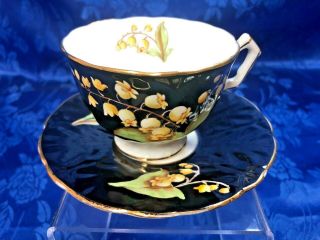Stunning Rare Aynsley Lily Of The Valley Cup & Saucer Set
