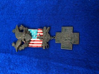 Antique U.  S Medal 1902 - Spanish War Veterans