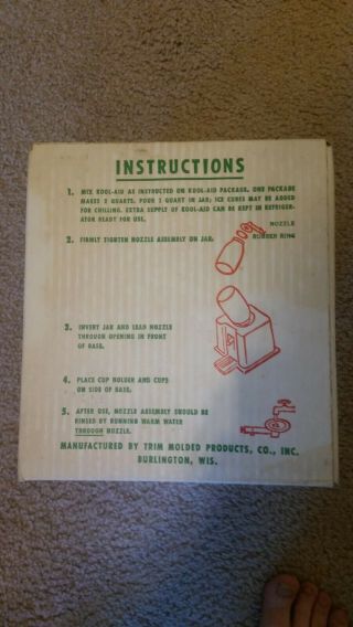Toy Cooler for dispensing Kool - Aid by Trim Toys,  Old stock, 2