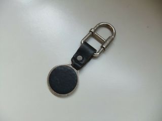 Vintage 1980 ' s BMW Motorsport Key Ring.  Leather Enamel Keychain 5