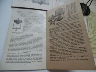 Antique Angle Lamp Parts and 1907 papers For The Lamp 8